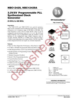 NBC12429AFAR2 datasheet  